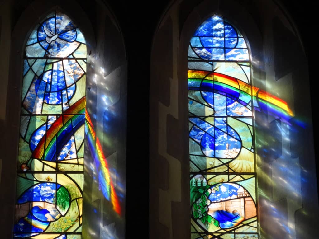 Tom’s Window – Commemoration window at St Peters Church Bridge Kent UK