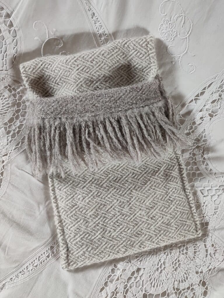 Handwoven ‘Elven’ Hot Water Bottle Cover of British wool