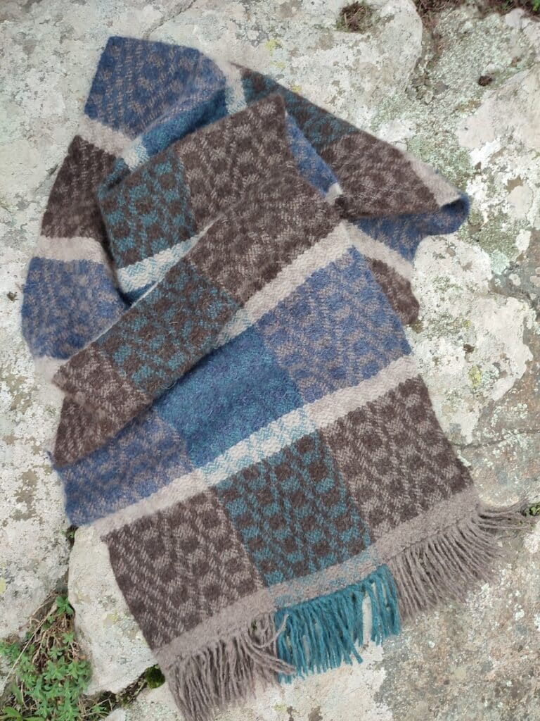 Handwoven ‘Tide and Tor’ Shawl of British wool