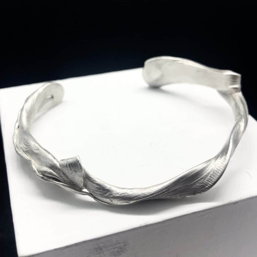 SKINS 100% recycled Sterling silver cuff bracelet