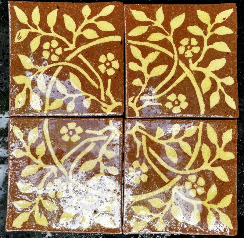 Recreation of tiles from Cluny Museum, Paris