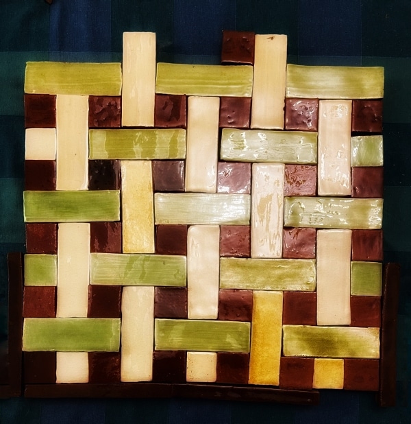 Recreation simple of mosaic from Rievaulx Abbey, Yorkshire