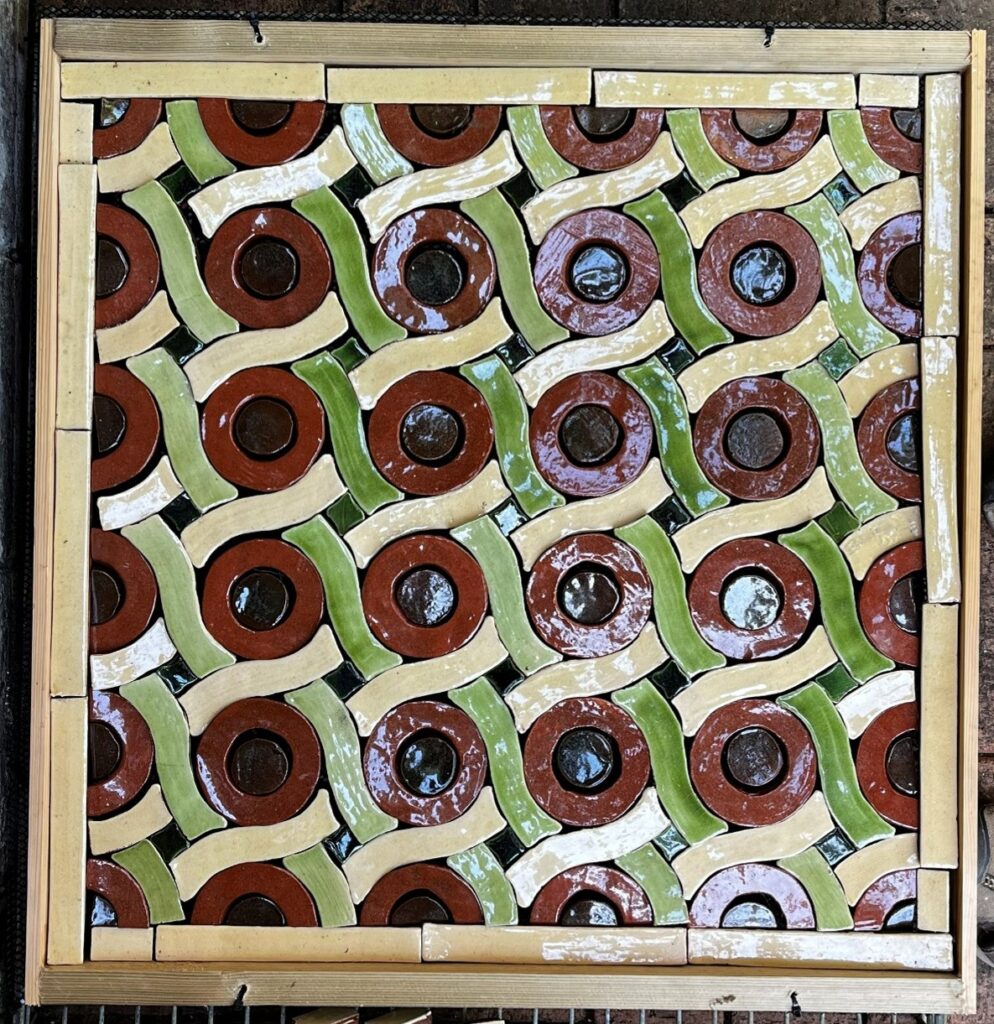 Mosaic in style of pavements at Fountains Abbey