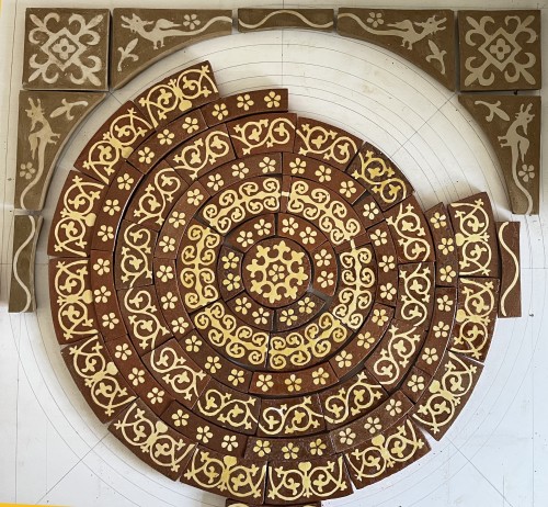 Progress with recreating Muchelney roundel