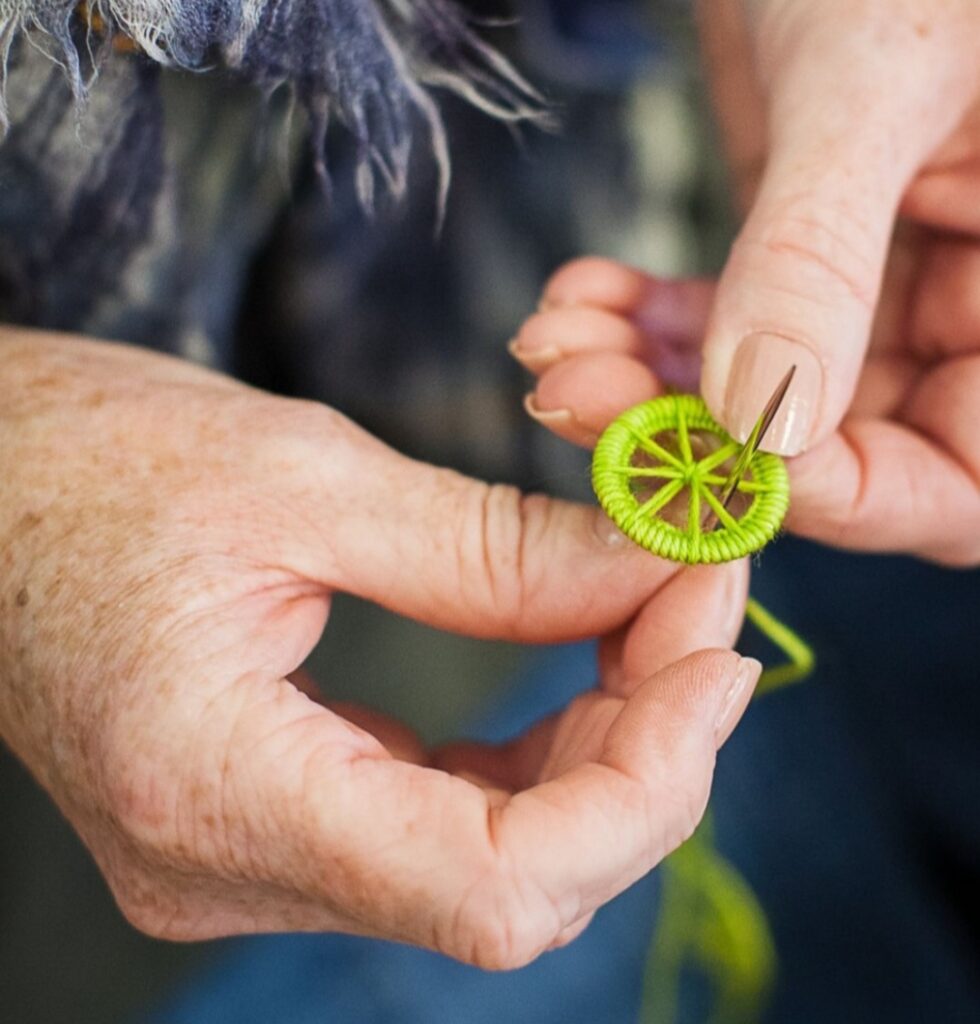 Dorset Button Making Detail