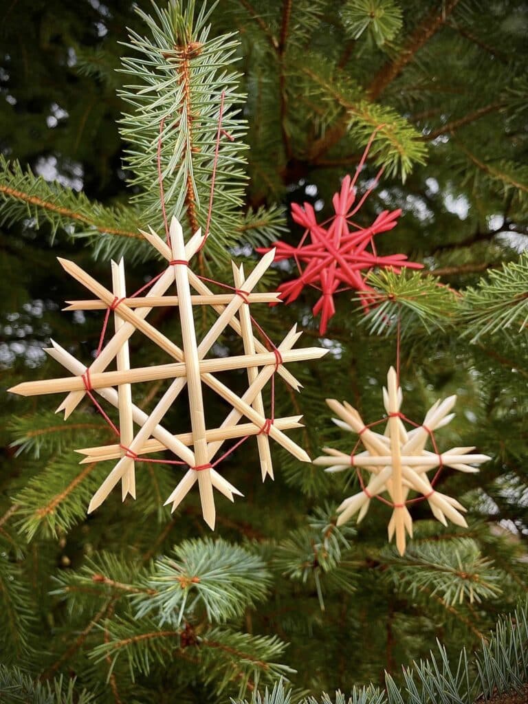 Straw Christmas Stars