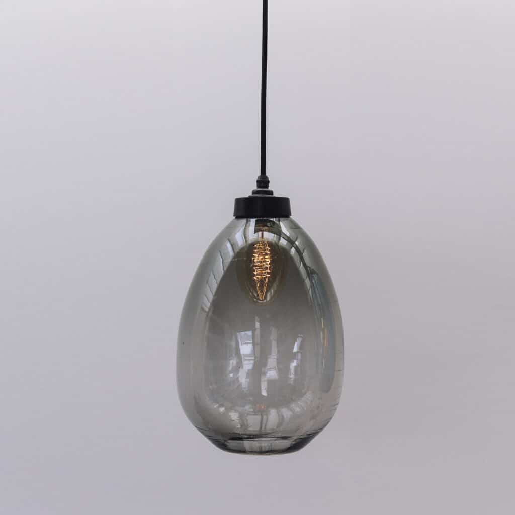 Large Esparto Glass Blown Pendant Light