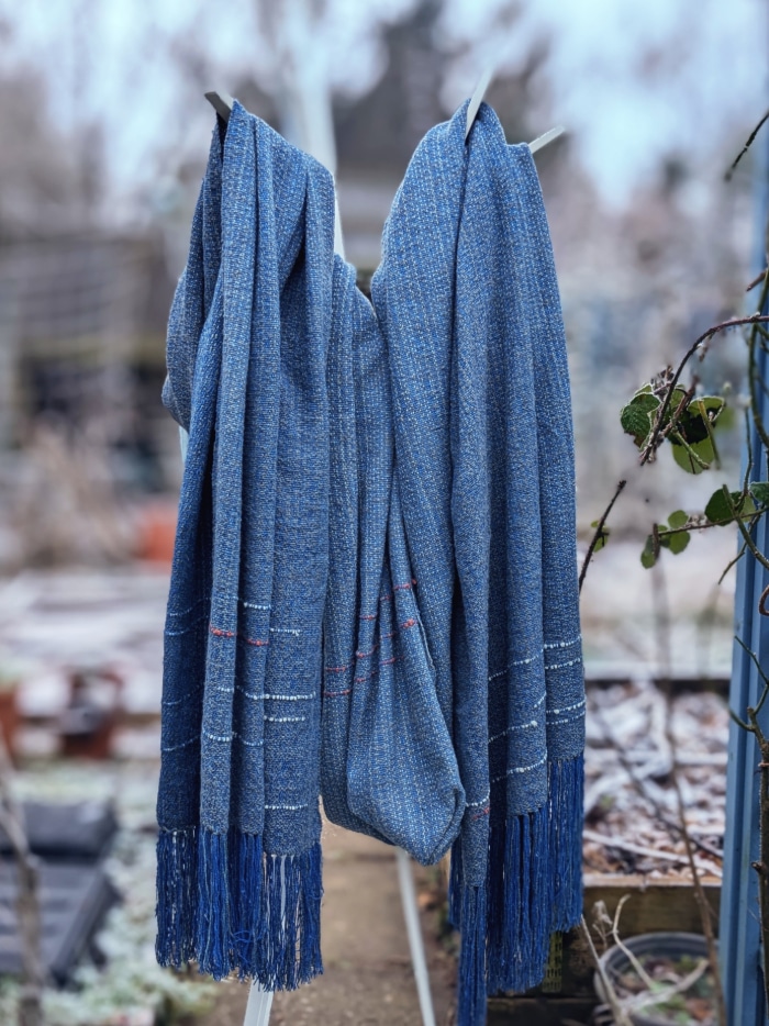 Naturally dyed handwoven baby wrap