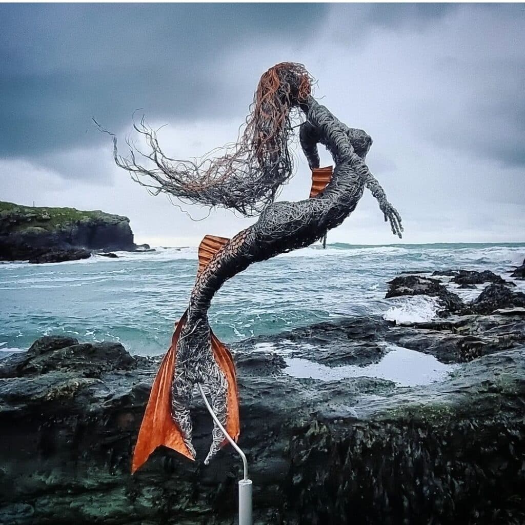 Stainless Steel Wire and Copper Mermaid