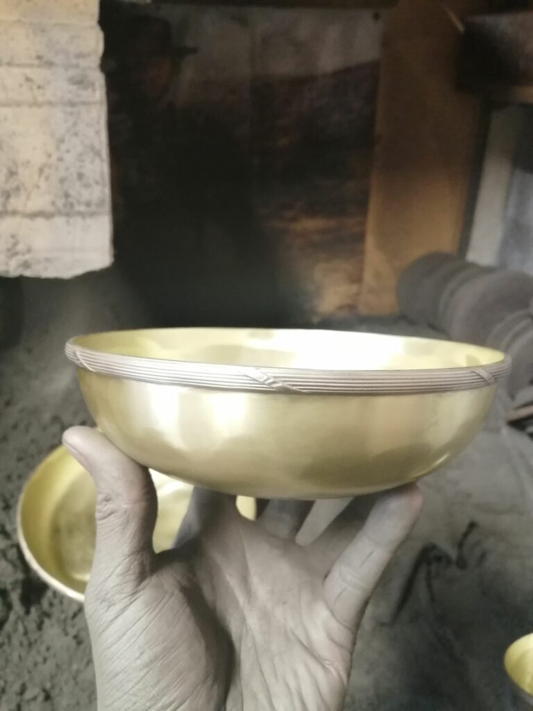 Buffed Brass Quaich Bowl