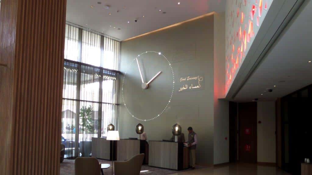 Interior Clock in reception area