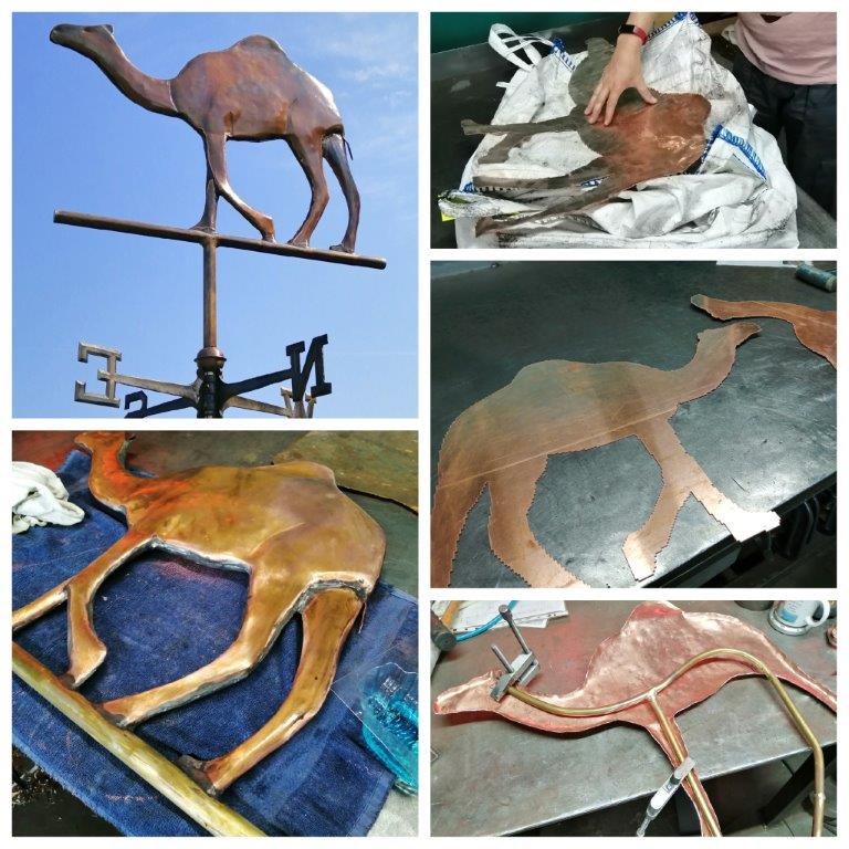 Copper Camel Weathervane