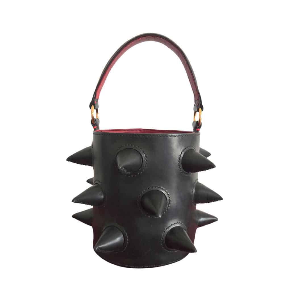 Belladonna Leather Bucket Bag