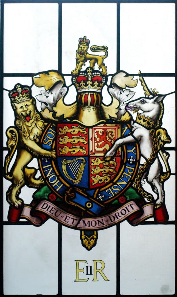 HRH Queen Elizabeth II coat of arms, Sandringham