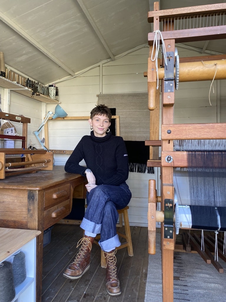 Scarlett in her first studio back in Surrey