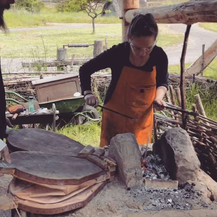 An attempt at early medieval blacksmithing