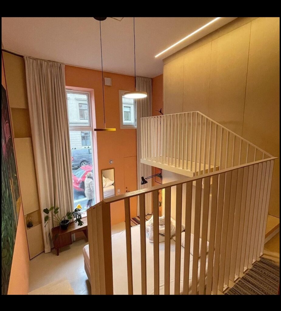 Interior iron railing for private client