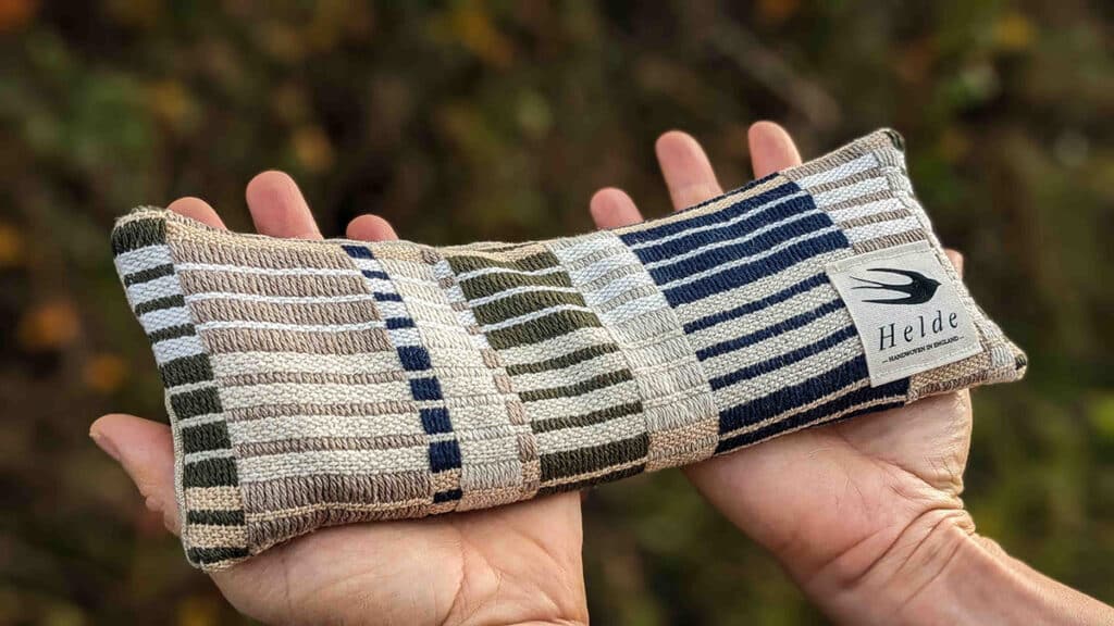 Handwoven eye pillow
