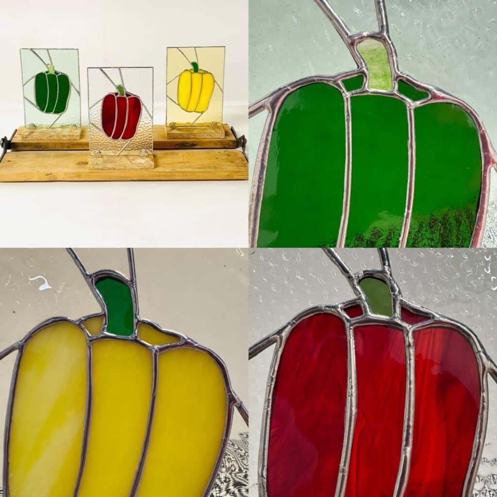 Kitchen Triptych, Pop Art Northern Glass Lass style