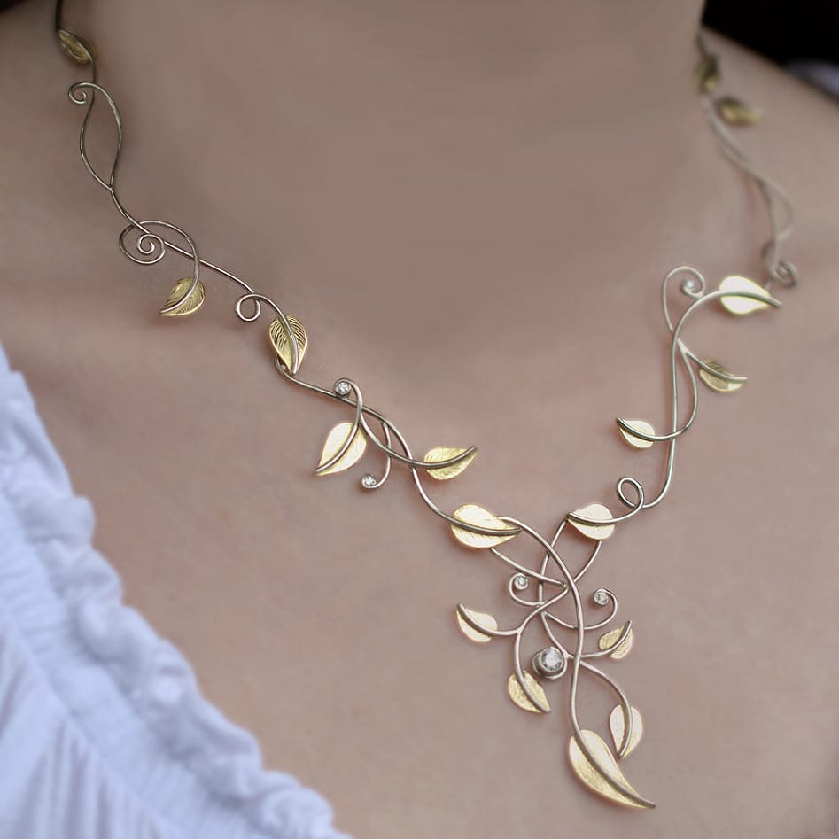 Trailing Leaves Necklace