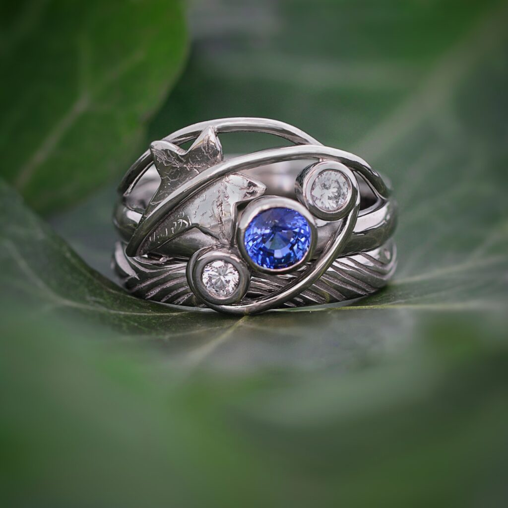 Ivy Leaf Trilogy Ring