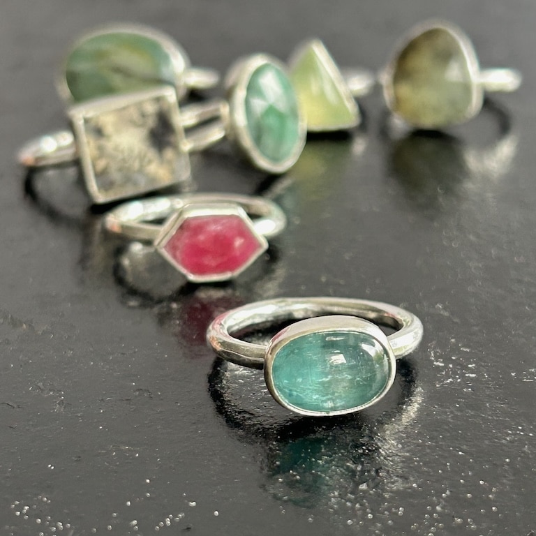 Semi-Preecious Gemstone Rings
