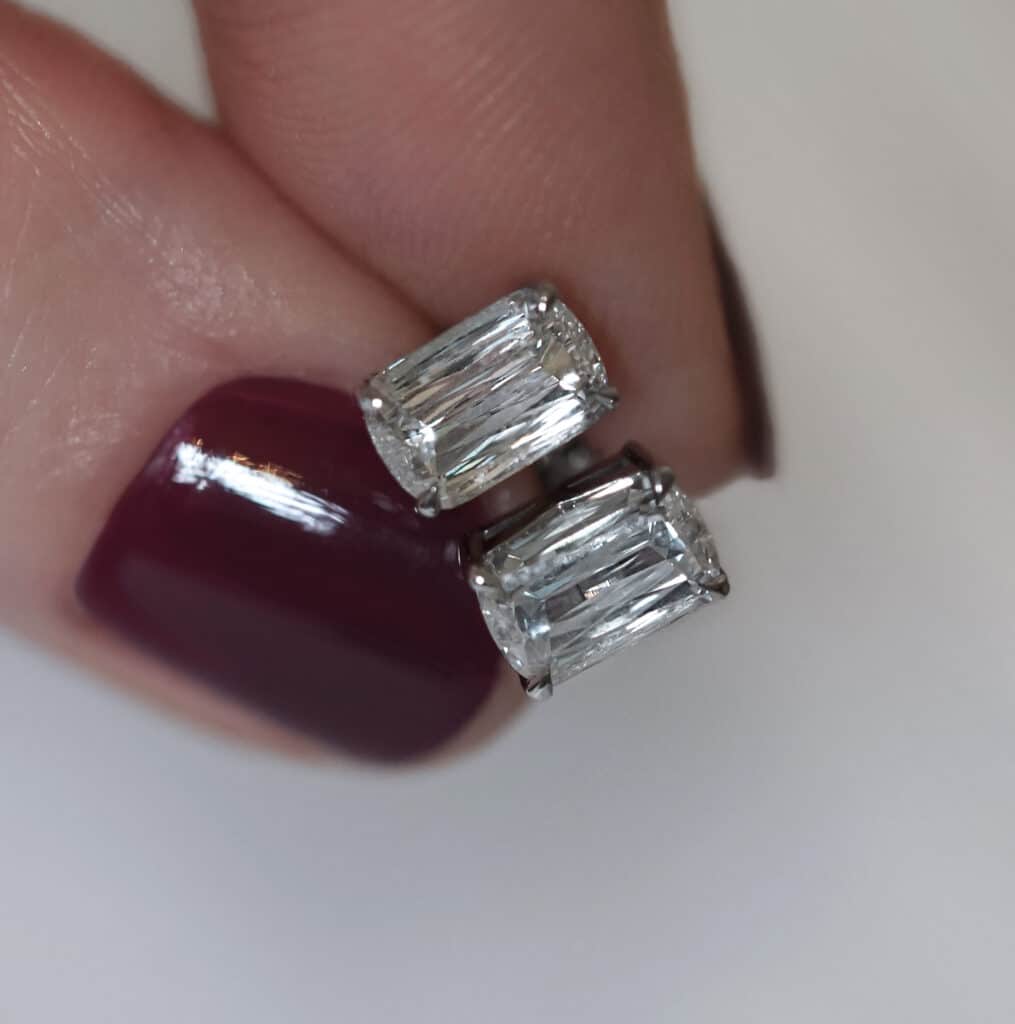 Natural Diamond Earrings Made in London