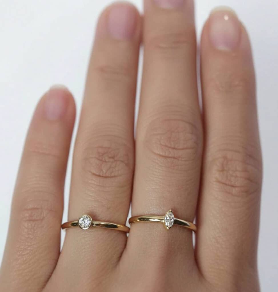 Dainty Diamond Rings