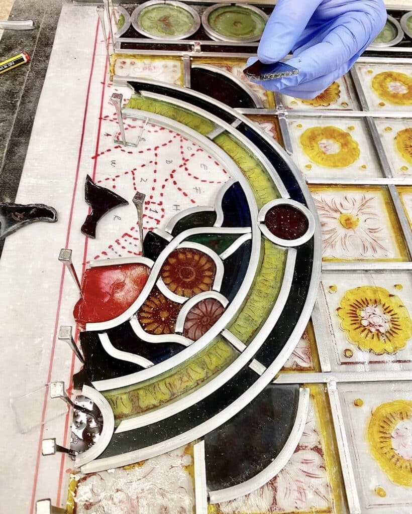 Re-leading Stained Glass