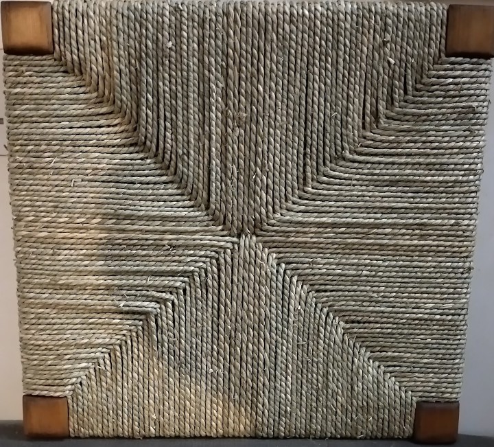 This seat we woven using seagrass for a customer in Edinburgh. It was the fitted to an Orkney chair.