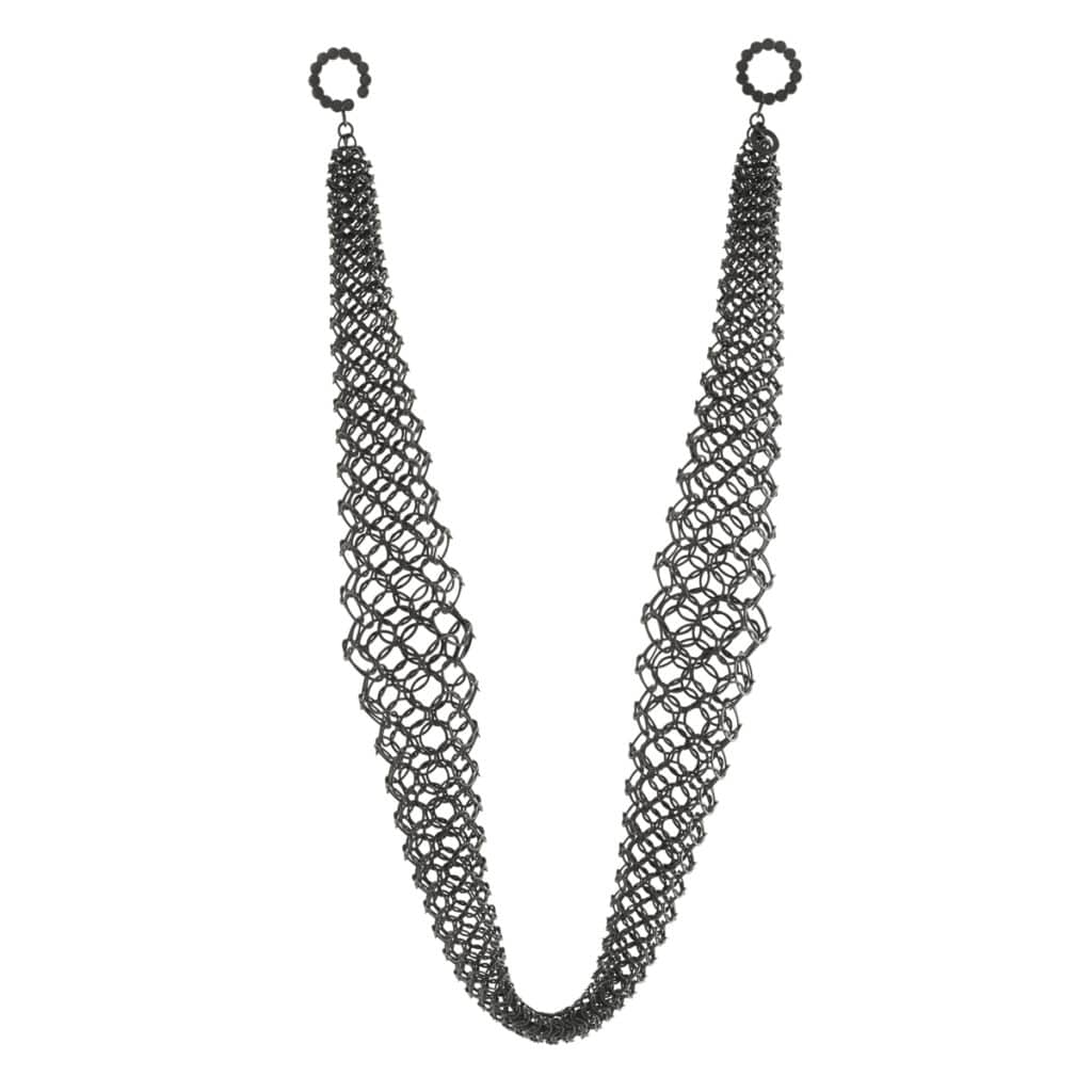 Hanna necklace, oxidised silver