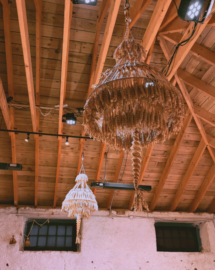 Corn dolly chandeliers (created for the ‘Our ‘Wic Project’