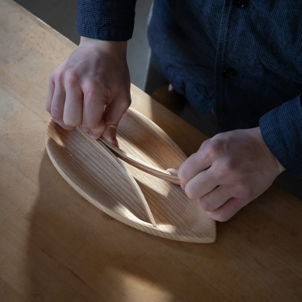 Fitting steam-bent ash into a Bent Wood Tray