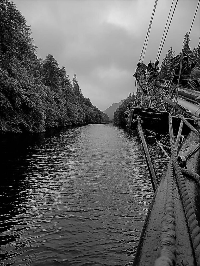 Sailing through the Caledonian Canal